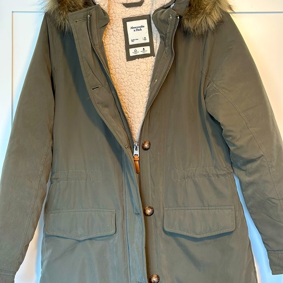 Abercrombie Utility sherpa Lined Jacket - Picture 3 of 4